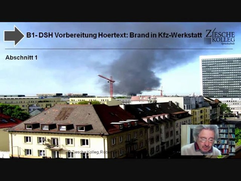 B1-DSH Hörtext Brand in Karlsruhe 01*