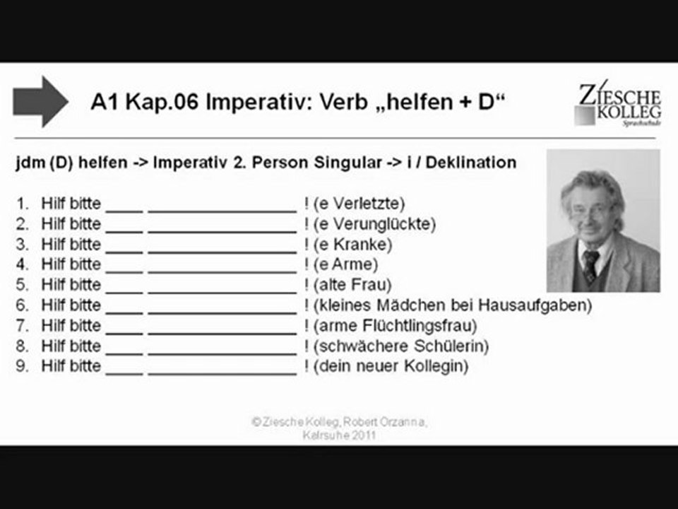 A1 Kap.06 08 Imperativ Verb helfen + D S.02