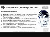 B1-2 John Lennon  lyrics working class hero Wortschatz.