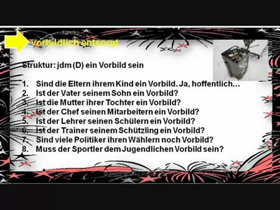 A1 Neujahr Struktur jdm (D) Vorbild sein