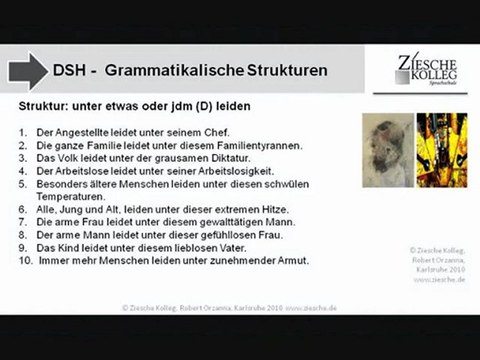 B1-DSH-Vorbereitung Struktur leiden unter