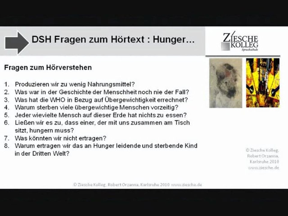 B1-DSH-Vorbereitung Fragen zum Hörtext Welternährung S.02