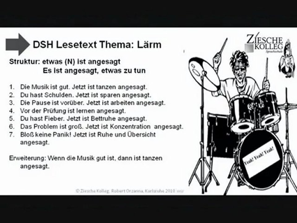 DSH Vorbereitung Struktur etwas ist angesagt