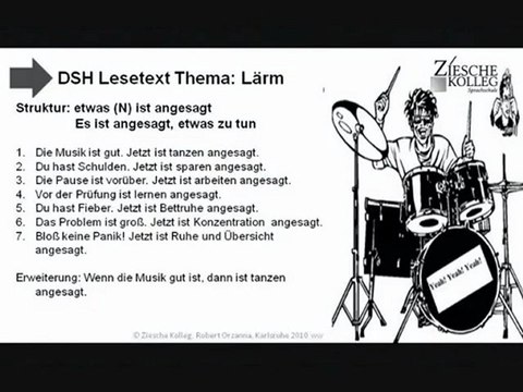 DSH Vorbereitung Struktur etwas ist angesagt