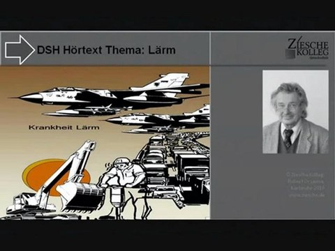DSH Vorbereitung Hörtext Thema Lärm Teil 1