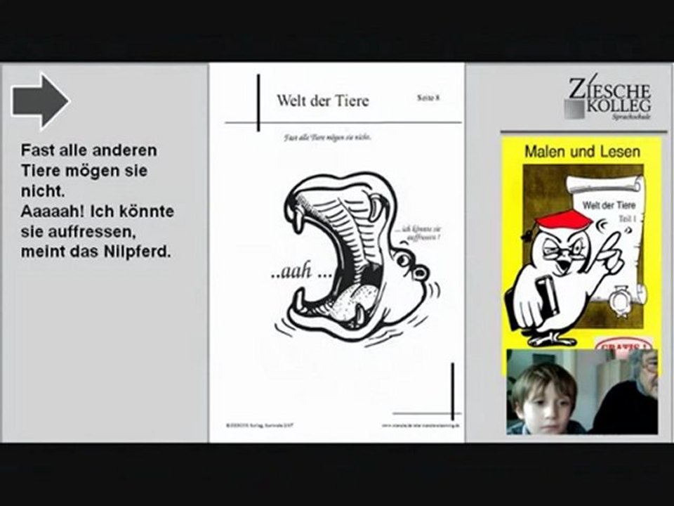 Lesestunde für Erstklässler Tiere S.03