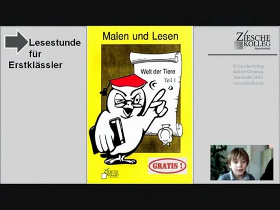 Lesestunde für Erstklässler Tiere S.01
