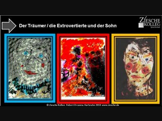 Kunst am Kolleg 3 Personen 3 Welten Teil 02
