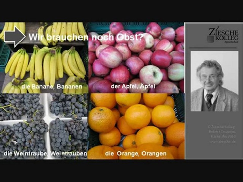 E1 Einführungskurs Wir brauchen noch Obst 01