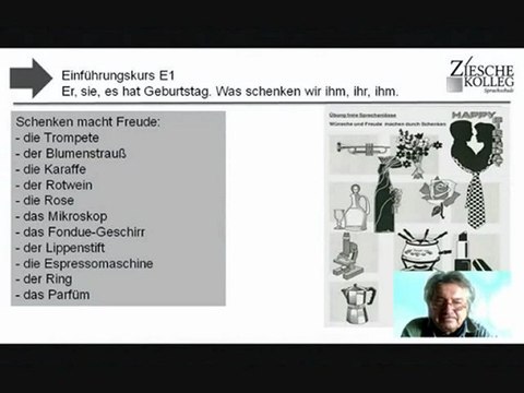 E1 - A1 Einführungskurs Basics Was schenken wir?