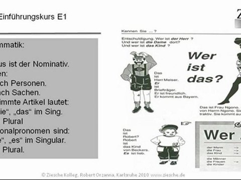 E1 Einführungskurs Basics Wer ist das?