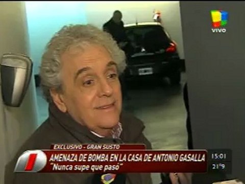 Pronto.com.ar Gasalla sobre amenaza de bomba