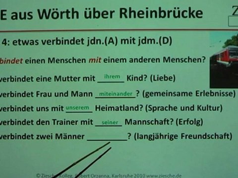 A1 Hörtext-Lesetext A1 Mit RE über Rheinbrücke Übung 02-04