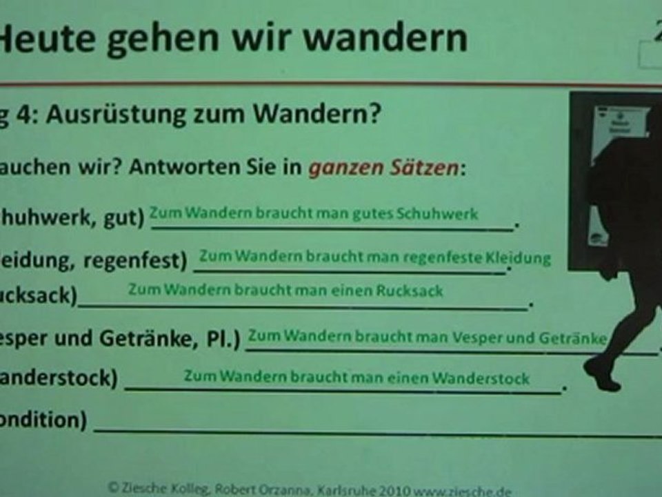 A1 Hörtext_Lesetext A1 Wir wandern Übung04