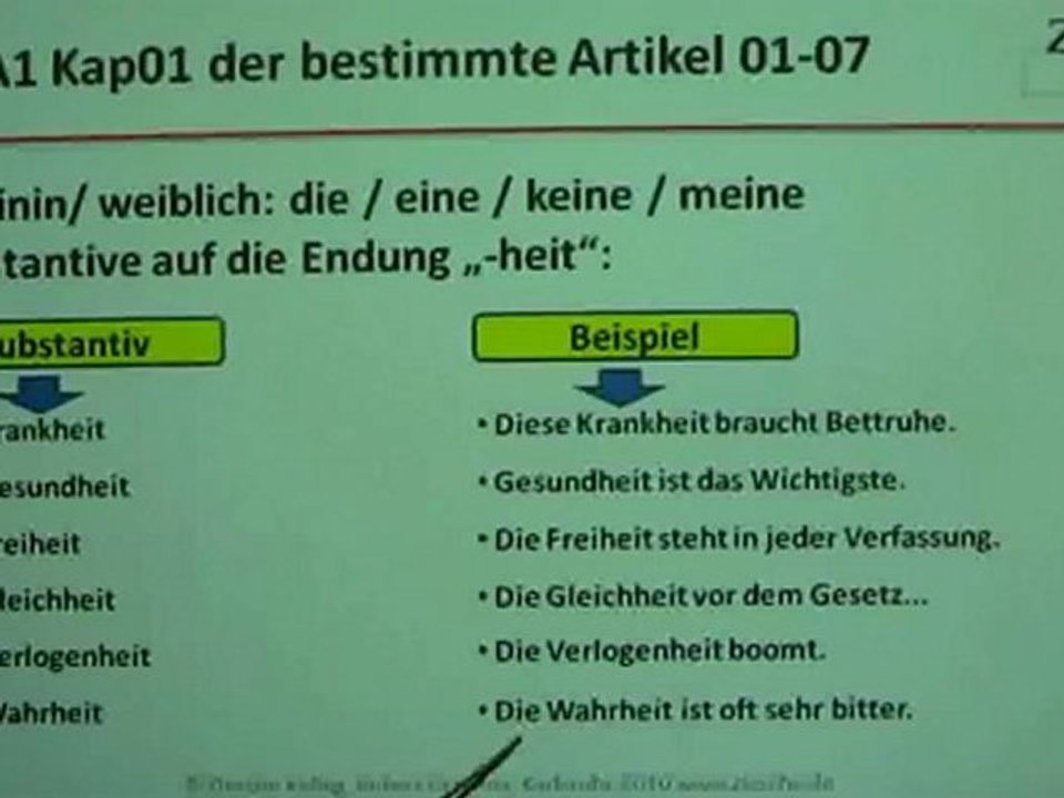 A1.2 geschlecht der substantive feminin01-07