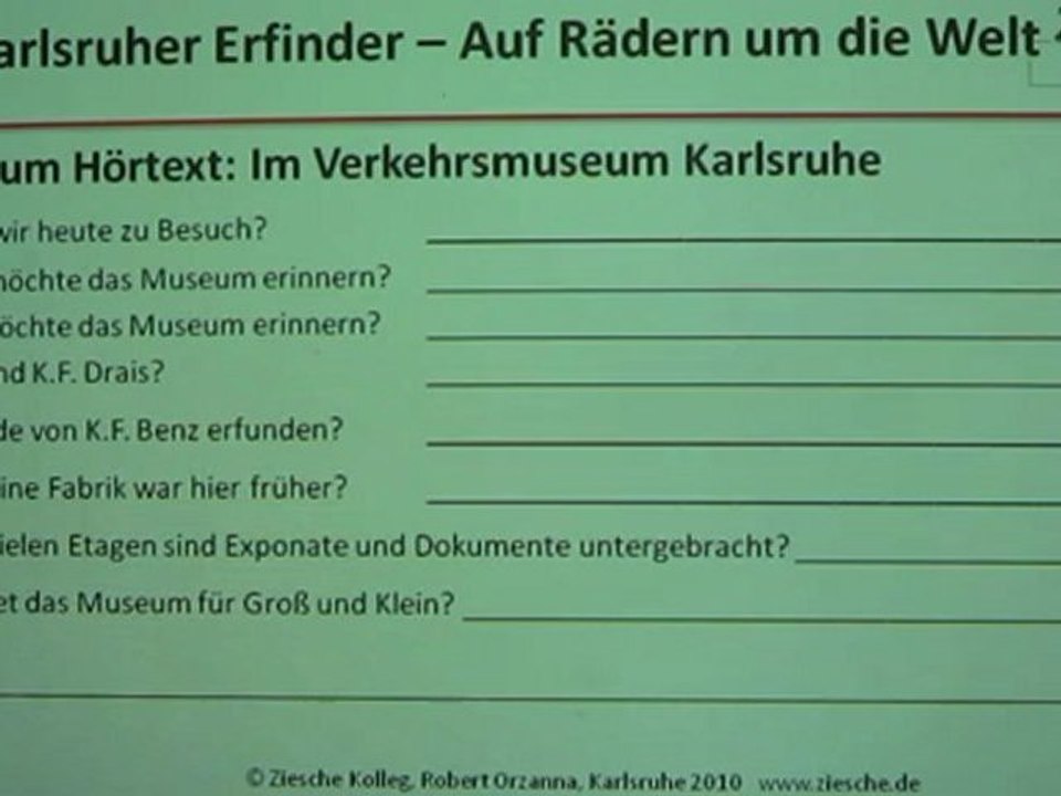 A2 Besuch im Verkehrsmuseum Karlsruhe 05 Fragen