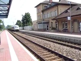 IC Durchfahrt Weingarten Bf nach München