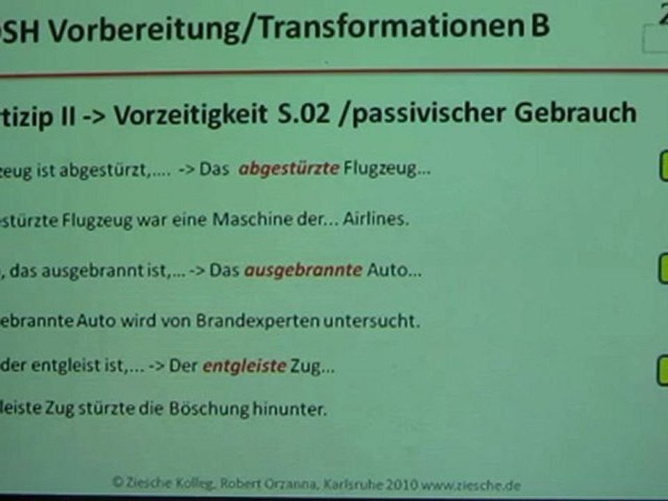 DSH Vorbereitung Kap.21 Partizip II B S. 02