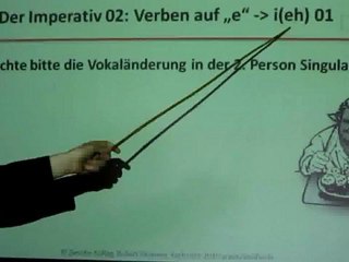 Deutsch lernen A1 Der Imperativ (starke Verben auf "e" 01