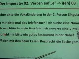 Deutsch lernen A1 Der Imperativ 02 starke Verben auf 