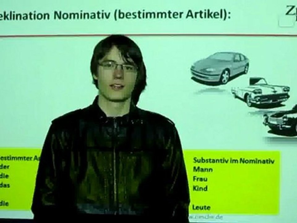 Deutsch lernen A1 Deklination Nominativ  (bestimmter Artikel)