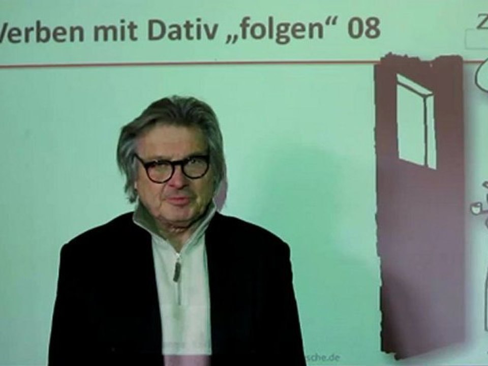 Deutsch lernen A1 Verben mit Dativ "folgen"