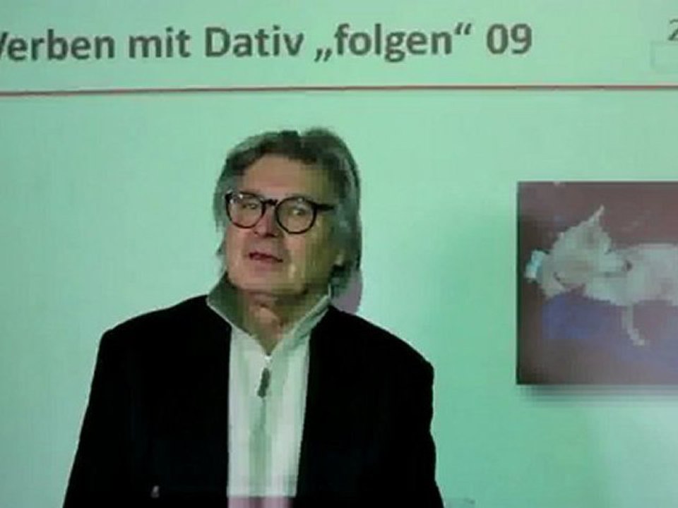 Deutsch lernen A1 Verben mit Dativ 'folgen'