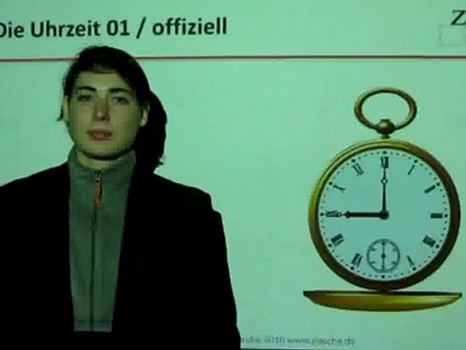 Deutsch lernen A1 Die Uhrzeit 01 offiziell