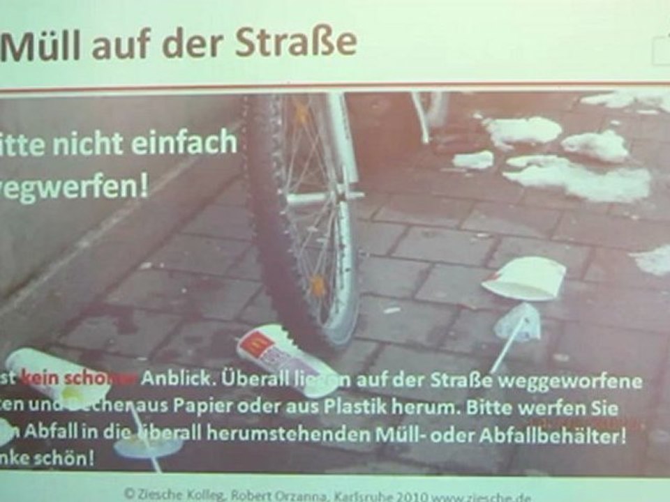 Deutsch lernen A1 Thema Müll