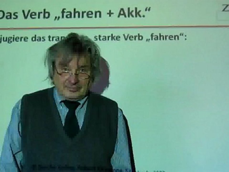 Deutsch lernen A1 Das transitive Verb 'fahren'