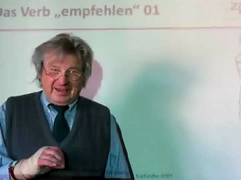 Deutsch lernen A1 - Das Verb 'empfehlen' 01