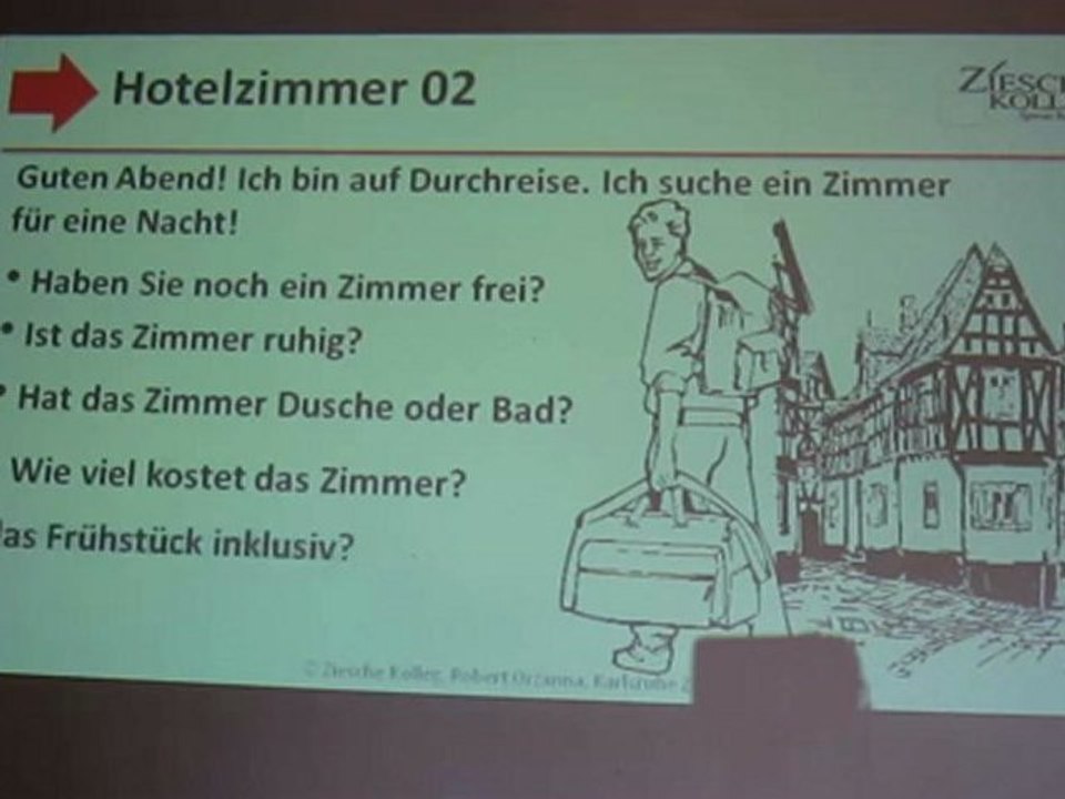 Deutsch lernen A1 - Hotelzimmer 02