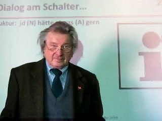 Deutsch lernen A1 - Dialog am Schalter