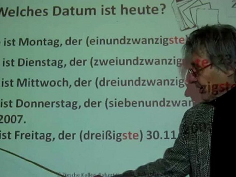 Deutsch lernen A1 - Datum 04