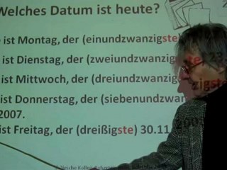 Deutsch lernen A1 - Datum 04