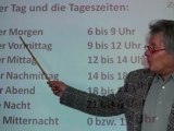 Deutsch lernen A1 -  der Tag und die Tageszeiten