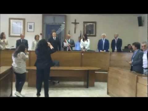 Aversa - Il giuramento del sindaco Sagliocco (12.06.12)