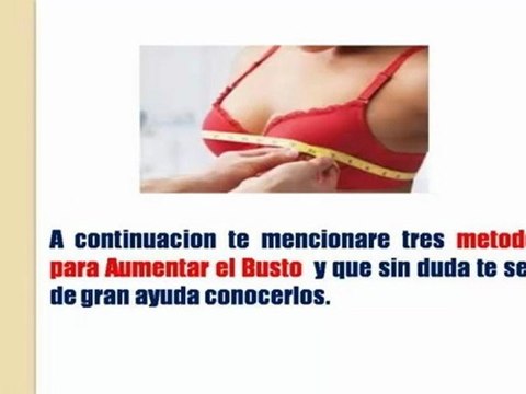 Aumentar Los Senos De Manera Natural - crecer el busto sin operaciones