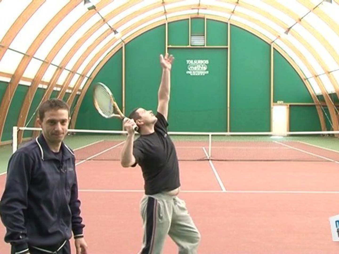Cours Tennis: faire un service lifté - Vidéo Dailymotion