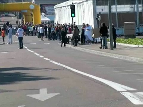 Semi Marathon Troyes 2012 Cam Fixe passage de 18 à 20 min