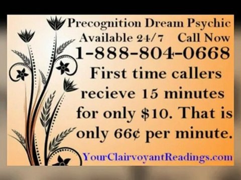 Real ESP Precognitive Precognition Dream Psychic Readings 2012