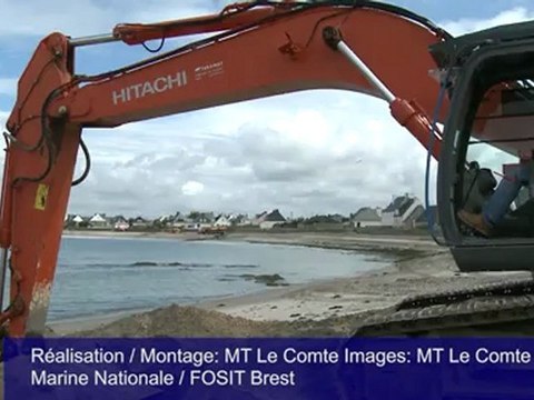 Intervention du groupement des plongeurs-démineurs de l'Atlantique à Gâvres