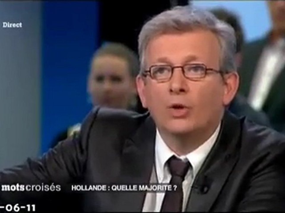 Interventions de Pierre Laurent sur le plateau de "Mots Croisés" le 11-06-2012
