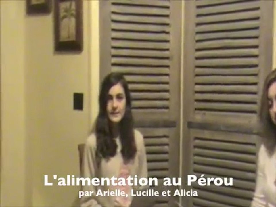 Alimentation au Pérou
