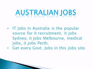 Australian Jobs