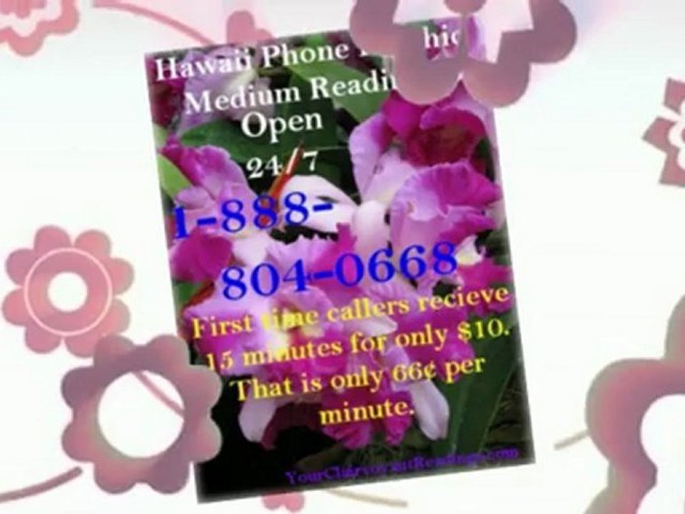 Best Cheap Hawaii ESP Phone Psychic Medium Readings
