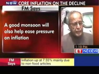 Core inflation falling consistently is silver lining: FM