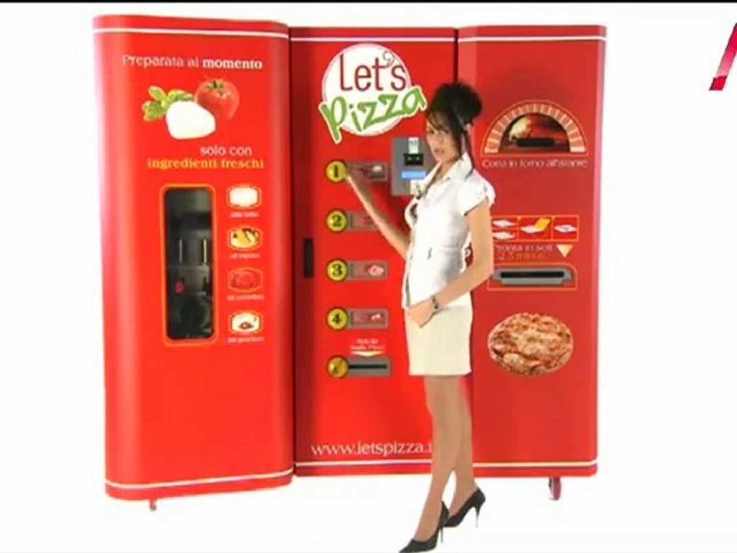 Distributeur automatique de pizzas fraîches - Vidéo Dailymotion