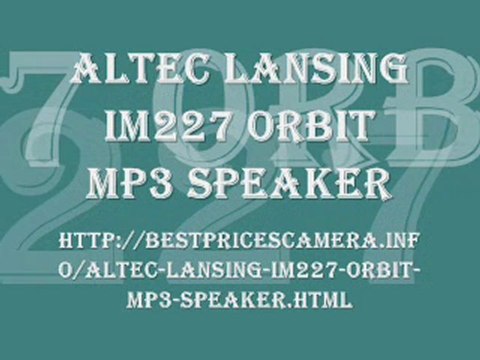 Altec Lansing iM227 Orbit MP3 Speaker