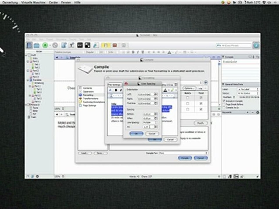 Scrivener Einführung